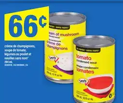 Maxi crème de champignons, soupe de tomate, légumes ou poulet et nouilles sans nom , 284 mL offer