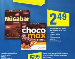 Maxi BARRES CHOCO MAX, MUFFIN MAX, NÜGABAR OU GO PURE LECLERC offer