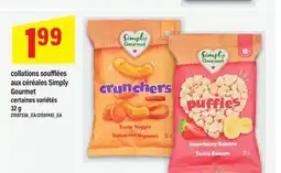 Maxi COLLATIONS SOUFFLÉES AUX CÉRÉALES SIMPLY GOURMET offer