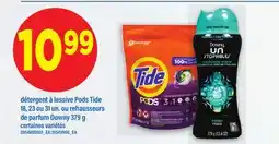 Maxi détergent à lessive Pods Tide 18, 23 ou 31 un. ou rehausseurs de parfum Downy 379 g offer