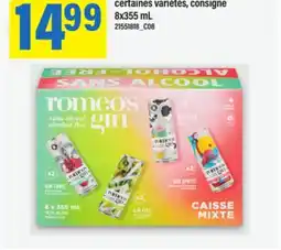 Maxi BOISSON SANS ALCOOL ROMEO'S GIN, 8x355 mL offer