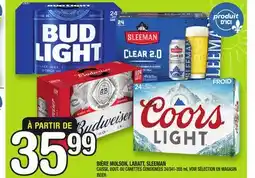 Marche Ami BIÈRE MOLSON, LABATT, SLEEMAN | BEER offer