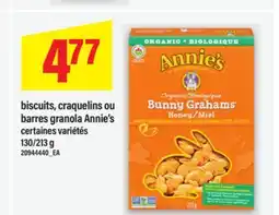 Maxi BISCUITS, CRAQUELINS OU BARRES GRANOLA ANNIE'S offer