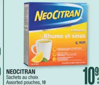 Jean Coutu NEOCITRAN Assorted pouches offer