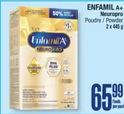 Jean Coutu ENFAMIL A+ Neuropro Powder 2 x 445 g offer