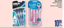 Jean Coutu GILLETTE Assorted disposable razors offer