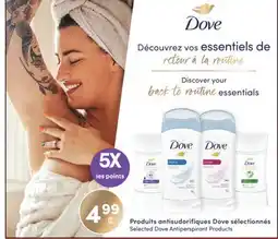 Jean Coutu DOVE Selected Dove Antiperspirant Products offer