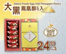 T&T Supermarket Salico Foods Egg Yolk Pineapple Pastry offer