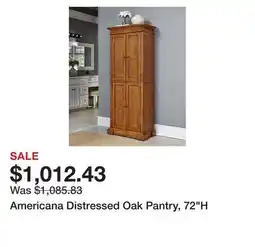 Bed Bath & Beyond Americana Distressed Oak Pantry, 72H offer