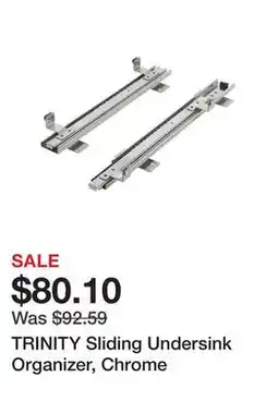 Bed Bath & Beyond TRINITY Sliding Undersink Organizer, Chrome offer