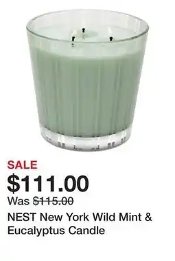 Sephora NEST New York Wild Mint & Eucalyptus Candle offer