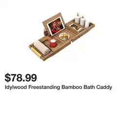 Wayfair Idylwood Freestanding Bamboo Bath Caddy offer