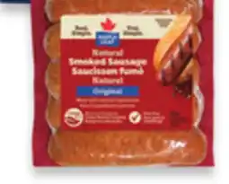 Walmart Maple Leaf Smoked Sausages offer