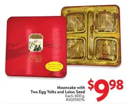 Walmart Mooncake with Two Egg Yolks and Lotus Seed offer