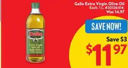 Walmart Gallo Extra Virgin Olive Oil offer