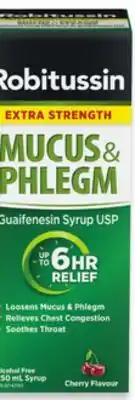 Walmart Robitussin Mucus & Phlegm Syrup offer