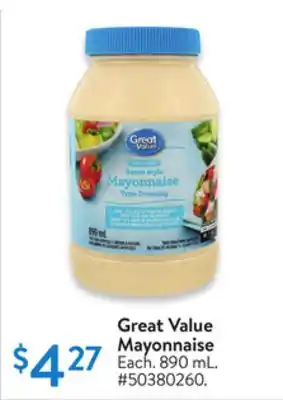 Walmart Great Value Mayonnaise offer