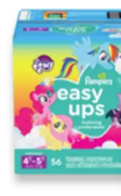 Walmart Pampers Easy Ups Superpack Training Pants offer
