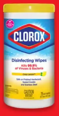 Walmart Clorox Disinfectant Wipes offer