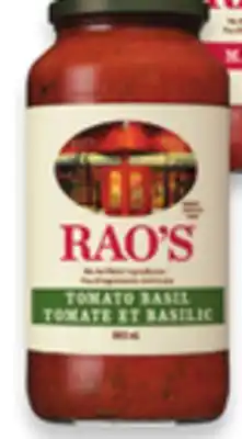Walmart Rao's Pasta Sauce offer
