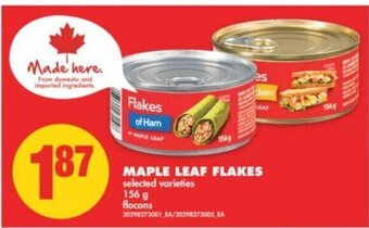 No Frills Maple Leaf Flakes offer