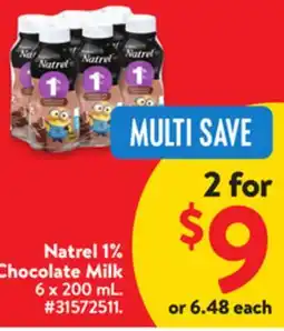 Walmart Natrel 1% Chocolate Milk offer