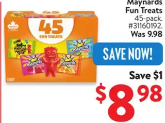 Walmart Maynards Fun Treats offer