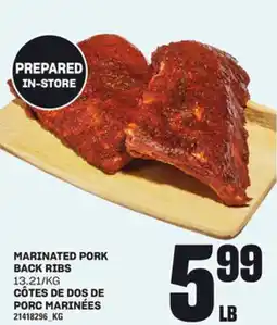 Independent Grocer MARINATED PORK BACK RIBS offer