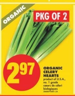 No Frills Organic Celery Hearts offer