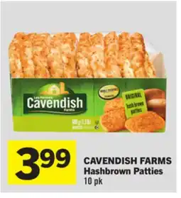 Foodland CAVENDISH FARMS Hashbrown Patties 10 pk offer