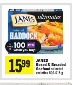 Foodland JANES Boxed & Breaded Seafood offer