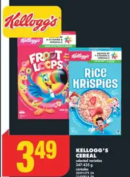 No Frills KELLOGG'S CEREAL, 247-435 g offer