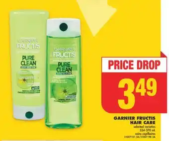 No Frills GARNIER FRUCTIS HAIR CARE, 334-370 mL offer