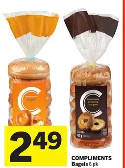 Foodland COMPLIMENTS Bagels 6 pk offer