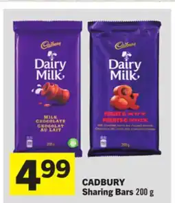 Foodland CADBURY Sharing Bars 200 g offer