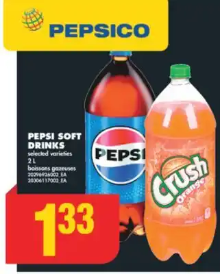 No Frills PEPSI SOFT DRINKS, 2 L offer