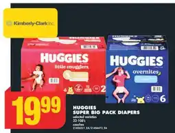 No Frills HUGGIES SUPER BIG PACK DIAPERS, 32-108' s offer
