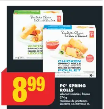 No Frills PC SPRING ROLLS, 574 g offer