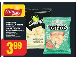 No Frills TOSTITOS TORTILLA CHIPS 205-295 g or SMARTFOOD POPCORN 150-200 g offer