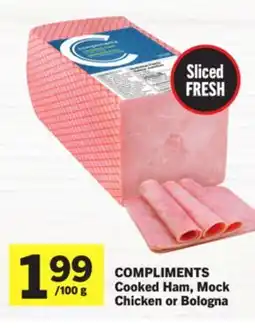 Foodland COMPLIMENTS Cooked Ham, Mock Chicken or Bologna offer