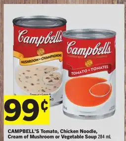Foodland CAMPBELL'S Tomato, Chicken Noodle, Cream of Mushroom or Vegetable Soup 284 mL offer