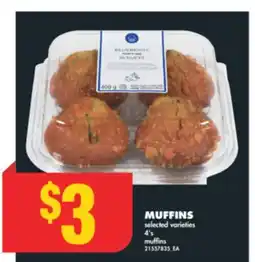 No Frills MUFFINS, 4' s offer