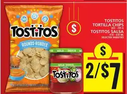 Food Basics TOSTITOS TORTILLA CHIPS OR TOSTITOS SALSA offer
