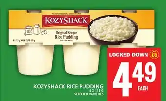 Food Basics KOZYSHACK RICE PUDDING offer
