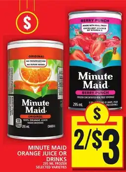 Food Basics MINUTE MAID ORANGE JUICE OR DRINKS offer