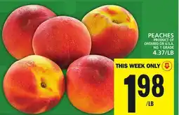 Food Basics PEACHES offer
