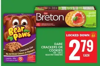 Food Basics DARE CRACKERS OR COOKIES offer