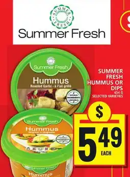 Food Basics SUMMER  FRESH HUMMUS OR DIPS offer