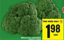 Food Basics BROCCOLI CROWNS offer