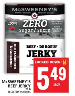 Food Basics McSWEENEY'S BEEF JERKY offer